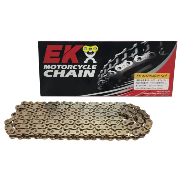 4571291805743 EKチェーン 江沼チェーン 415RRX シリーズ 132L セミプレスクリップジョイント ゴールド