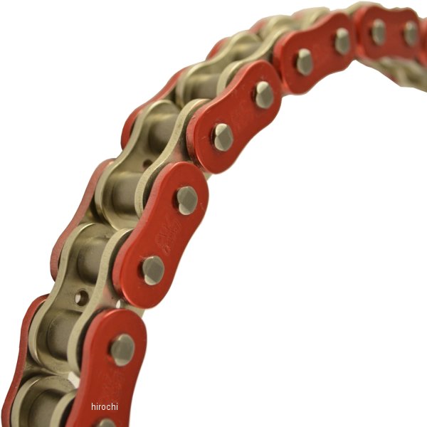 4571291811676 EKチェーン 江沼チェーン 530ZVX3 シリーズ 112L カシメジョイント 赤/シルバー