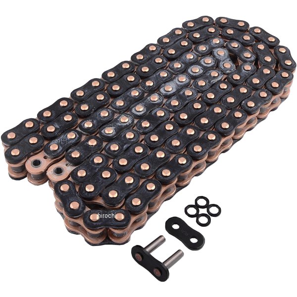 4571291811881 EKチェーン 江沼チェーン 530ZVX3 シリーズ 116L カシメジョイント 黒/ゴールド