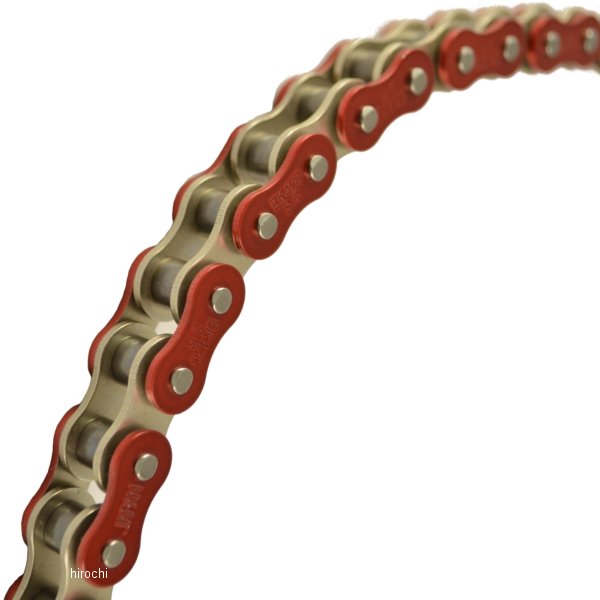 4571291817166 EKチェーン 江沼チェーン 420SR シリーズ 2400L クリップジョイント 赤/シルバー