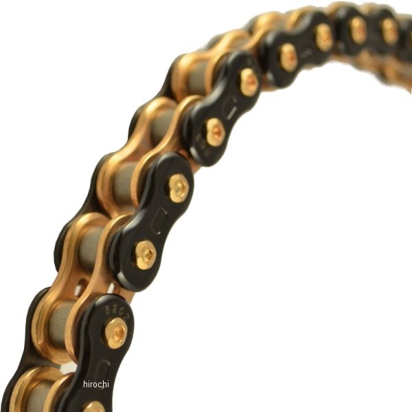 4571291820722 EKチェーン 江沼チェーン スリード Threed 520Z シリーズ 130L カシメジョイント 黒/ゴールド