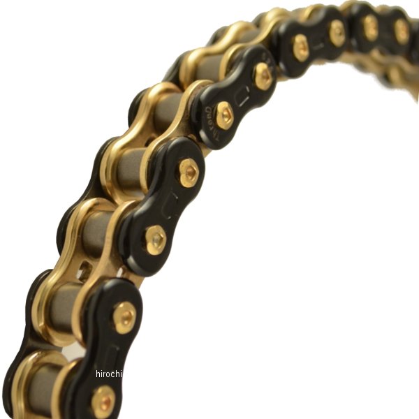 4571291820760 EKチェーン 江沼チェーン スリード Threed 525Z シリーズ 110L カシメジョイント 黒/ゴールド