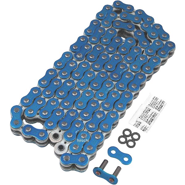 4571291824379 EKチェーン 江沼チェーン 520SRX2 シリーズ 110L カシメジョイント 青/シルバー