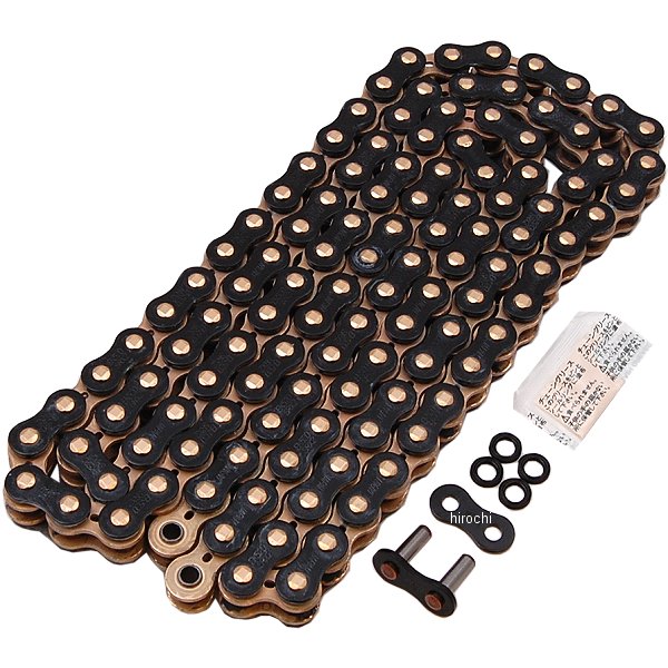 4571291824805 EKチェーン 江沼チェーン 520SRX2 シリーズ 120L カシメジョイント 黒/ゴールド