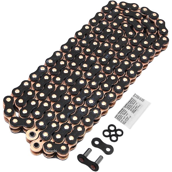 4571291824850 EKチェーン 江沼チェーン 520SRX2 シリーズ 130L カシメジョイント 黒/ゴールド