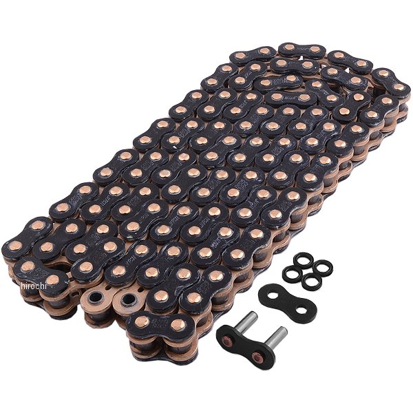 4571291827790 EKチェーン 江沼チェーン 525SRX2 シリーズ 112L カシメジョイント 黒/ゴールド