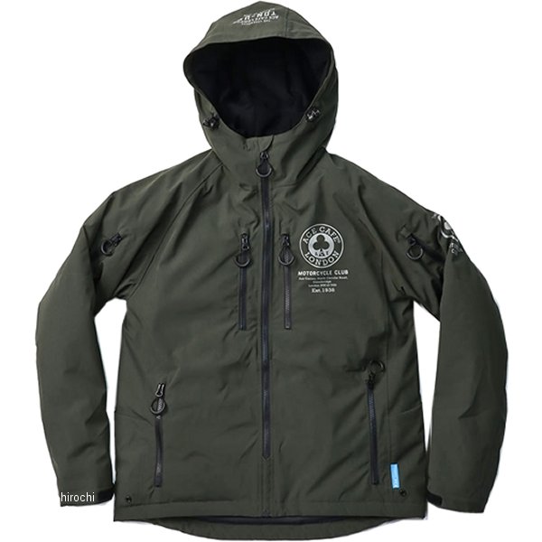 FS2301SJ エースカフェロンドン ACE CAFE LONDON 秋冬モデル ソフトシェルライトウォームジャケット モスグリーン Mサイズ