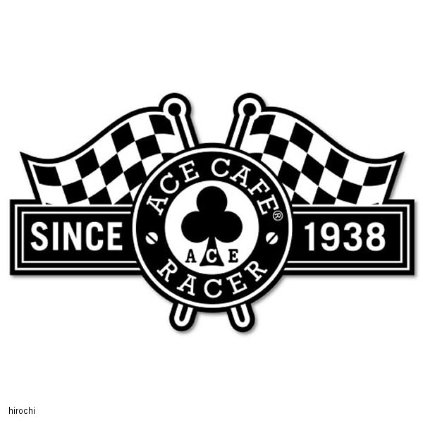 ACE-N019DE エースカフェロンドン デカール ACE CAFE LONDON Racer フラッグ 93×55mm