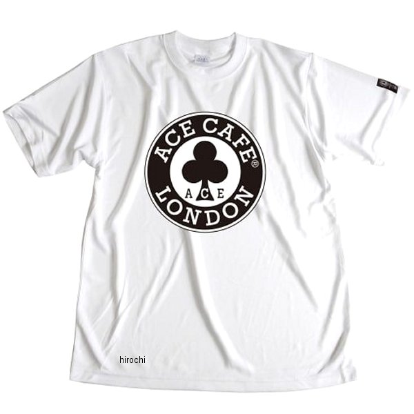 AA013DT エースカフェロンドン ACE CAFE LONDON DRY-Tシャツ FLAG 白 Lサイズ