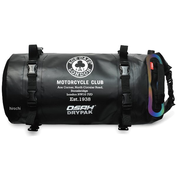 ADB201WP エースカフェロンドン ACE CAFE LONDON OSAH DRYPAK ウォータープルーフ テールパック 黒 25L