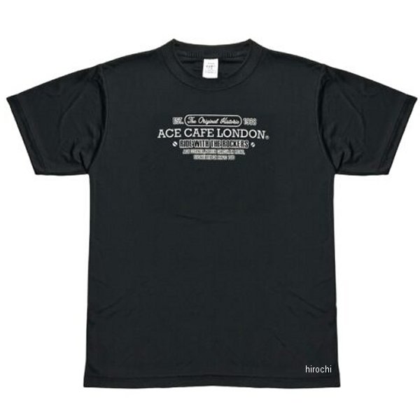 AA015DT エースカフェロンドン ACE CAFE LONDON 春夏モデル DRY Tシャツ カフェレーサー 黒 XLサイズ