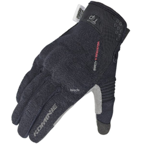 GK-183 コミネ KOMINE 春夏モデル プロテクトメッシュグローブ ブレイブ 黒 XLサイズ