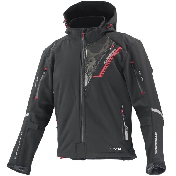 JK-579 コミネ KOMINE 秋冬モデル プロテクト ソフトシェルウインターパーカー IFU レディース 黒/フガク WLサイズ