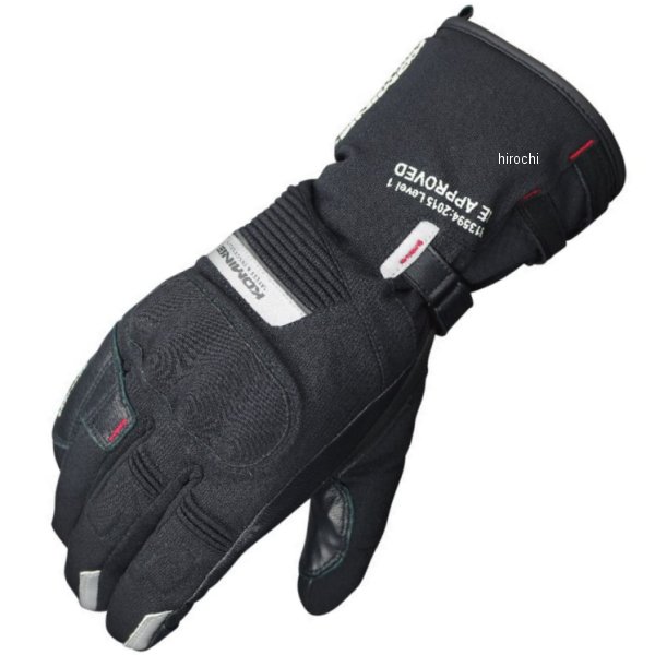 GK-814 コミネ GTX CE ツアラーウィンターグローブ-アテルイ 黒 Lサイズ