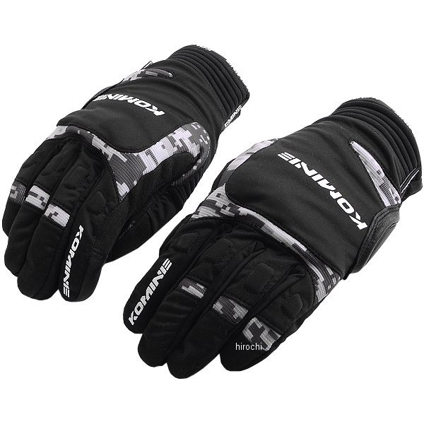 GK-801 コミネ KOMINE 秋冬モデル ウインターグローブ カルタゴ 黒/デジタル カモ Mサイズ