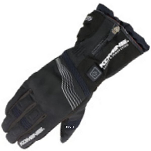 EK-201 コミネ KOMINE 秋冬モデル プロテクトエレクトリックグローブ12V 黒 XSサイズ