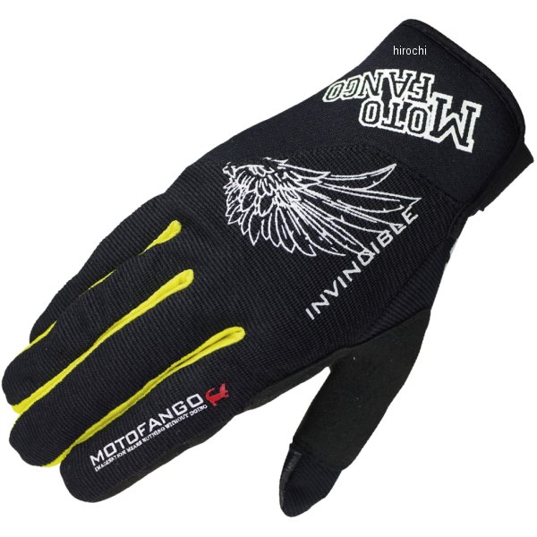 MG-003 コミネ KOMINE 春夏モデル モトファンゴ ライトメッシュグローブ 黒/黄 Mサイズ