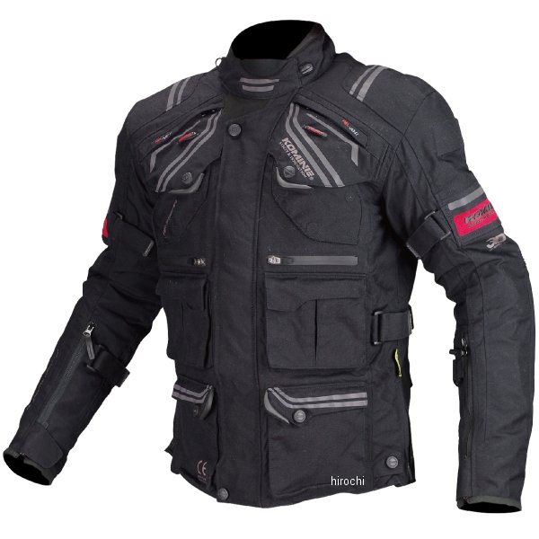 JK-593 コミネ KOMINE 秋冬モデル プロテクトフルイヤーツーリングジャケット 黒 Mサイズ