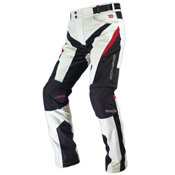 PK-729 コミネ KOMINE プロテクト ライディング 3D メッシュパンツ アイボリー 5XLBサイズ