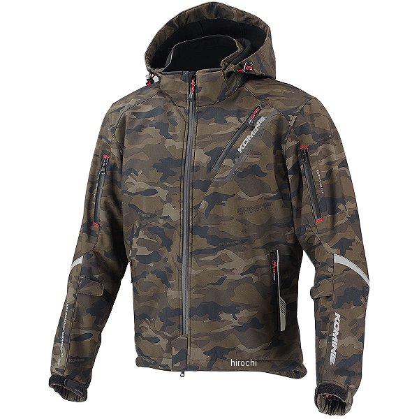 JK-579 コミネ KOMINE 秋冬モデル プロテクト ソフトシェルウインターパーカー IFU カモフラージュ 4XLサイズ
