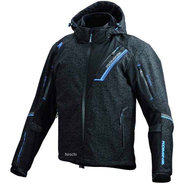 JK-579 コミネ KOMINE 秋冬モデル プロテクト ソフトシェルウインターパーカー IFU HRカラー 黒 2XLサイズ