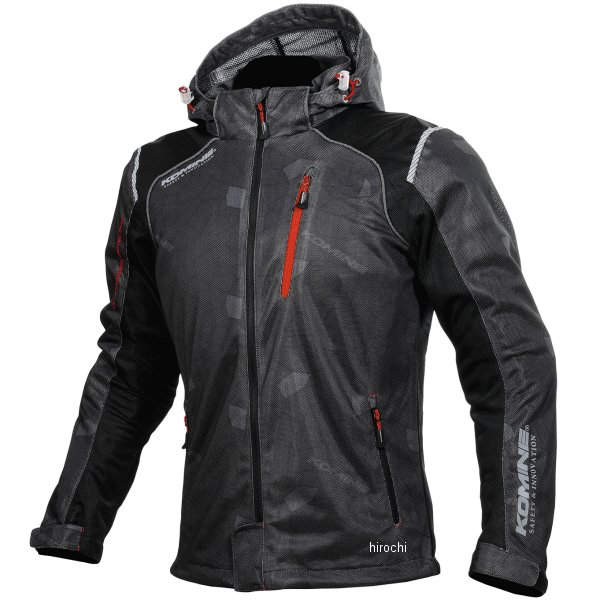 JK-135 コミネ KOMINE 春夏モデル プロテクトフルメッシュパーカー 黒 Lサイズ