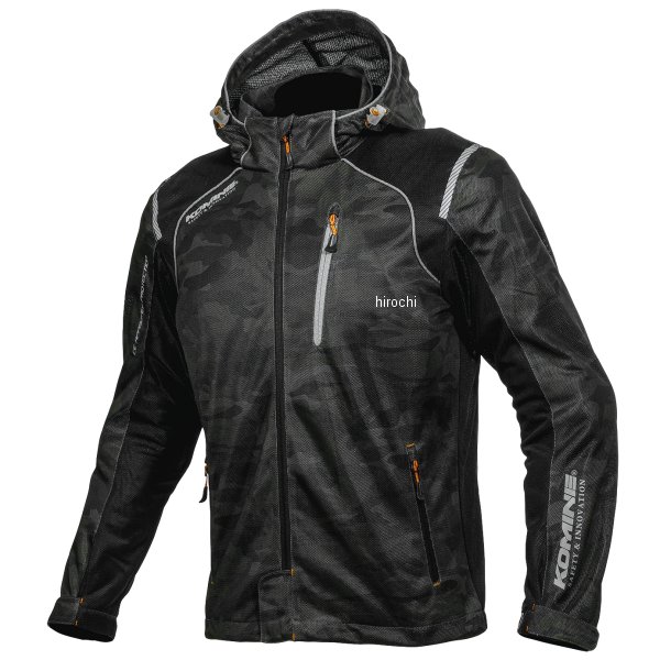 JK-135 コミネ KOMINE 春夏モデル プロテクトフルメッシュパーカー カモ/黒 2XLサイズ