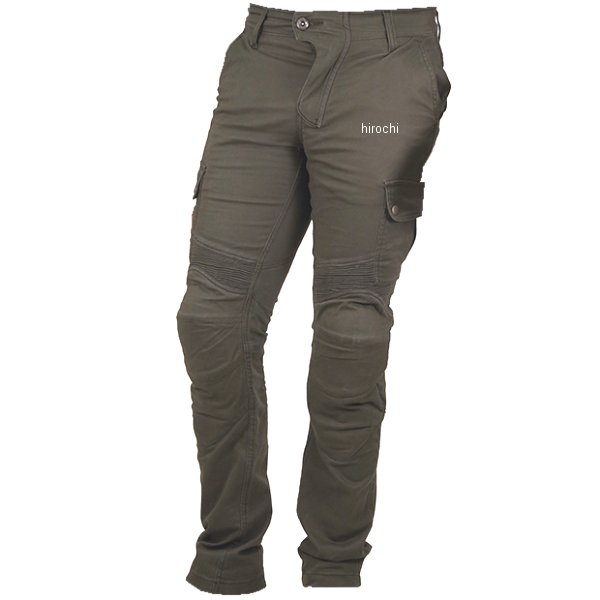 PK-744 コミネ KOMINE 春夏モデル プロテクト ライディング コットンカーゴパンツ ディープオリーブ Sサイズ