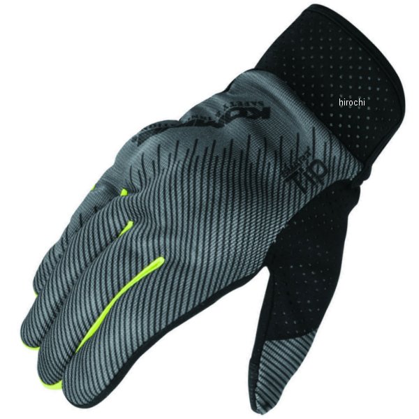 GK-233 コミネ KOMINE 春夏モデル プロテクト ライディング メッシュグローブ ダークグレー Mサイズ