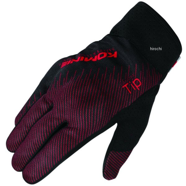 GK-233 コミネ KOMINE 春夏モデル プロテクト ライディング メッシュグローブ 赤/黒 3XLサイズ