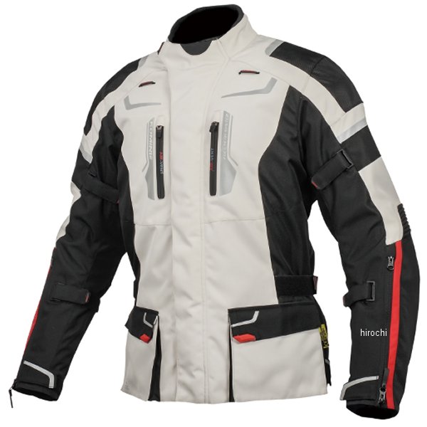 JK-597 コミネ 秋冬モデル フルイヤージャケット ライトグレー/黒 Lサイズ