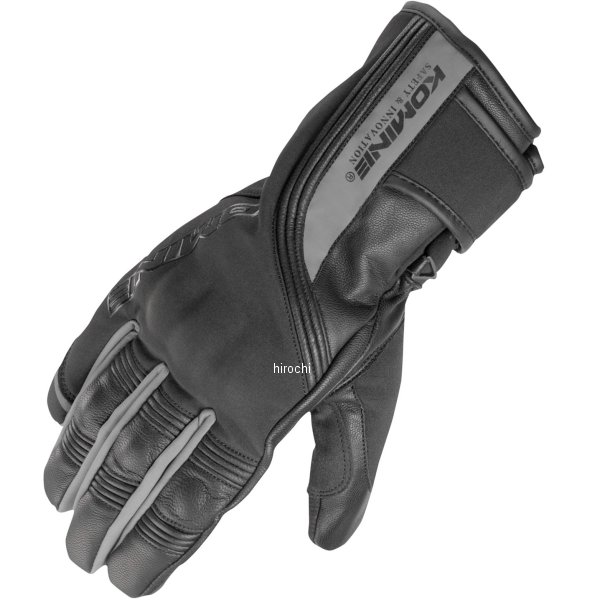 GK-836 コミネ KOMINE 秋冬モデル プロテクトツーリングウィンターグローブ 黒/シルバー XLサイズ