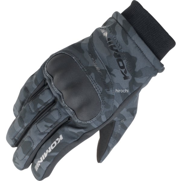 GK-816 コミネ KOMINE 秋冬モデル WPプロテクトウインターグローブ キトラ ネオ ブラックカモ 2XLサイズ