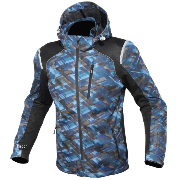 JK-135 コミネ KOMINE 春夏モデル プロテクトフルメッシュパーカー プレイドネイビー 2XLサイズ