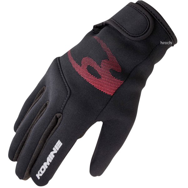 GK-240 コミネ KOMINE 春夏モデル セミレインコンダクティブグローブ 黒 XSサイズ