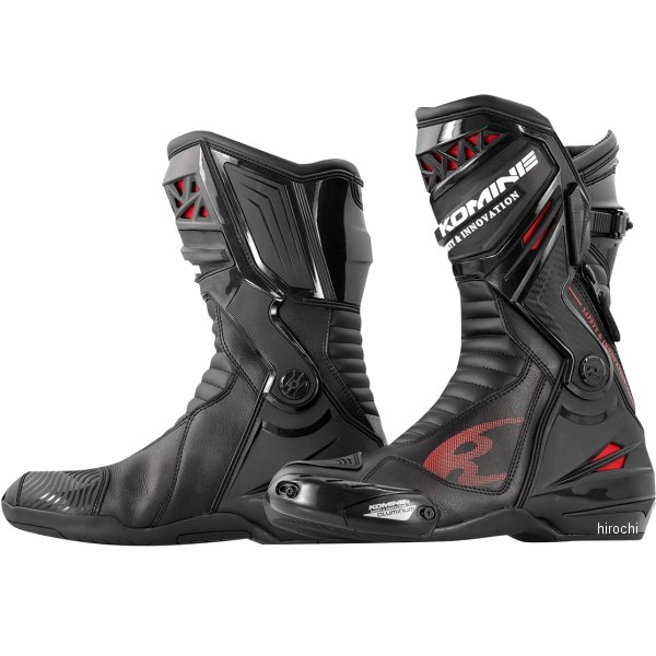 BK-087 コミネ KOMINE プロテクトレーシングブーツ 黒 26.0cm