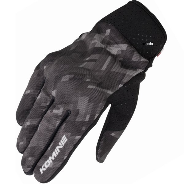 GK-233 コミネ KOMINE 春夏モデル プロテクトライディングメッシュグローブ プレイドブラック Mサイズ