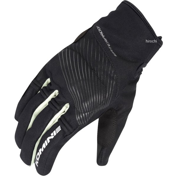 GK-245 コミネ KOMINE 春夏モデル プロテクトレイングローブ 黒/シルバー Lサイズ