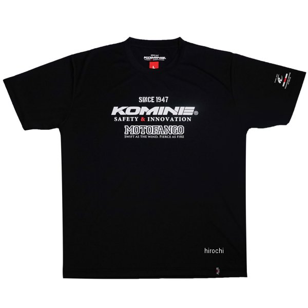 JK-400 コミネ KOMINE コミネTシャツ 黒コミネ Lサイズ