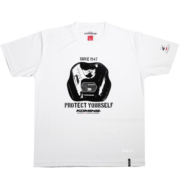 JK-400 コミネ KOMINE コミネTシャツ 白プロテクター XLサイズ