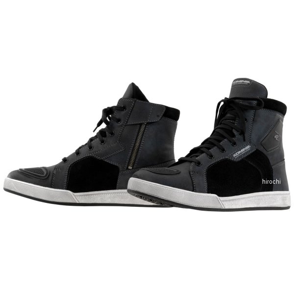 BK-091 コミネ KOMINE WP マイクロファイバー ライディングスニーカー 黒 26.5サイズ