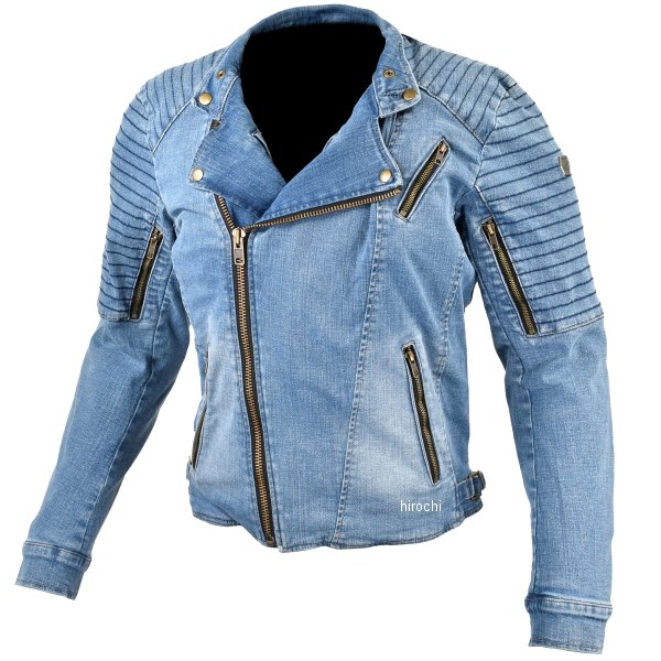 JK-154 コミネ KOMINE 春夏モデル プロテクトデニムダブルジャケット ウォッシュドインディゴ Mサイズ