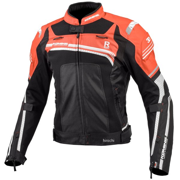 JK-130 コミネ KOMINE 春夏モデル Rスペックメッシュジャケット 赤/黒 Mサイズ