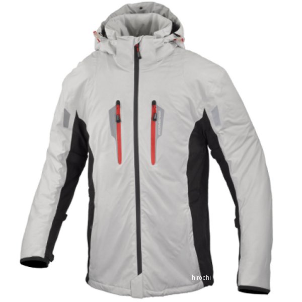 JK-620 コミネ KOMINE 秋冬モデル ストレッチャブルポップアップWPオーバージャケット グレー/黒 Mサイズ