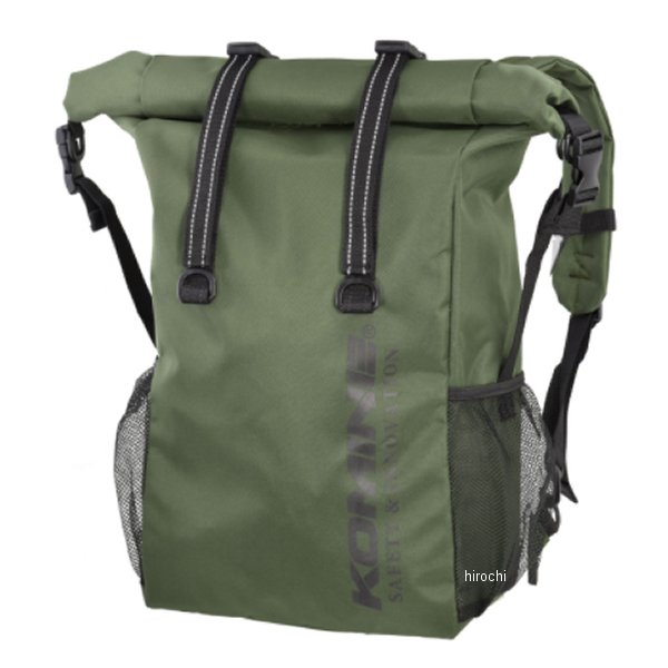SA-208 コミネ KOMINE ウォータープルーフ ライディングバッグ オリーブ 20L