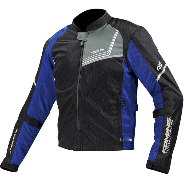 JK-1171 コミネ KOMINE 春夏モデル プロテクトフルメッシュジャケット ジモン ネオブラック/青 レディース WXLサイズ