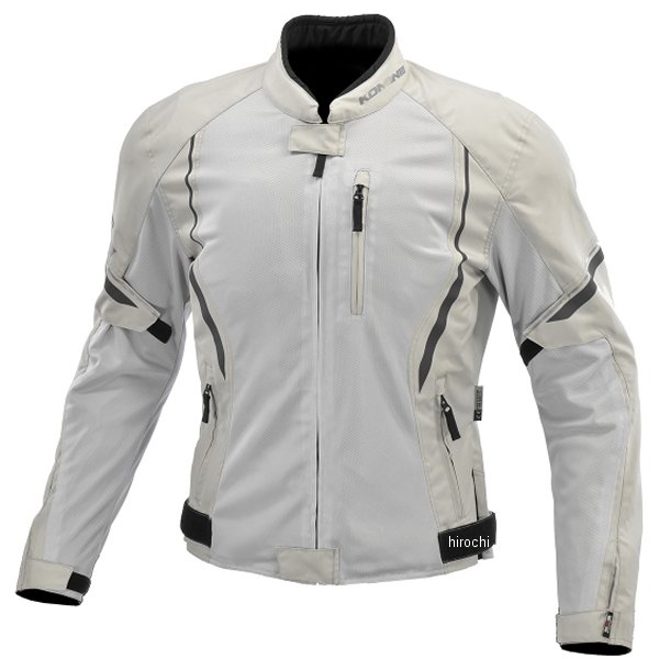 JK-146 コミネ KOMINE 春夏モデル プロテクトハーフメッシュジャケット ライトグレー Sサイズ