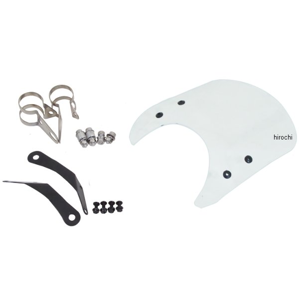 ws-26-4sc ワールドウォーク フォークマウントスクリーン ショート 96年以降 ドラッグスター400 クリア