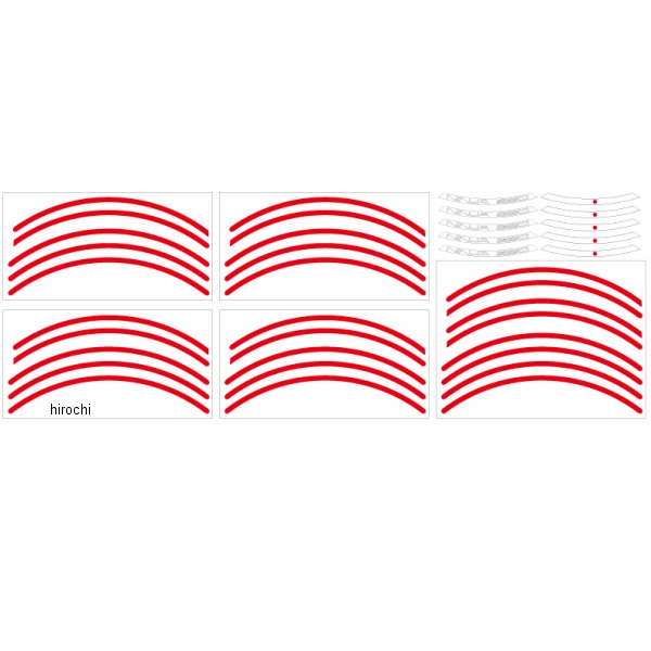 ninja650-rim_r ワールドウォーク リムステッカー Ninja650 赤