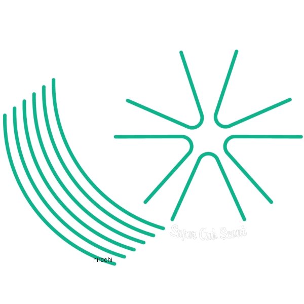 rim-1_cgr ワールドウォーク リムステッカー スーパーカブC125 コーラルグリーン